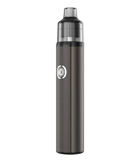 A sleek, modern Aspire BP Stik Kit with a textured black body and metallic accents, featuring a prominent power button and a transparent mouthpiece.