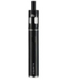 An image of a black, sleek Innokin Endura T18E Kit electronic cigarette with a clear tank, prominently displaying the Innokin logo near the top.