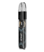 A sleek black electronic cigarette with a transparent MTL vaping pod at the top, displaying the "Voopoo Argus P1s Pod Kit" brand logo with geometric patterns in blue and silver accents.