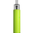 A neon green Voopoo Doric Q Pod Kit portable vaporizer with a silver mouthpiece and branding on its body, isolated on a white background.